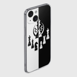 Чехол для iPhone 15 силиконовый с защитой камеры Шахматист гроссмейстер - фото 2