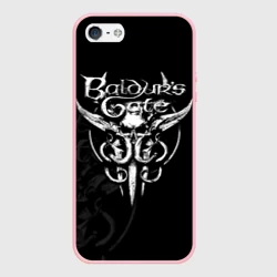 Чехол для iPhone 5/5S матовый Baldurs gate 3 - monochrome 
