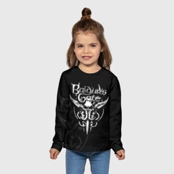 Детский лонгслив 3D Baldurs gate 3 - monochrome  - фото 2