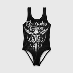 Детский купальник 3D Baldurs gate 3 - monochrome  - фото 2