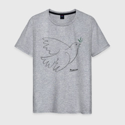 Пабло Пикассо - Голубь мира – Мужская футболка хлопок с принтом купить со скидкой в -20%