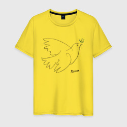 Пабло Пикассо - Голубь мира – Мужская футболка хлопок с принтом купить со скидкой в -20%