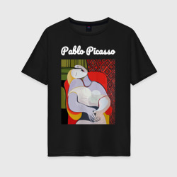 Пабло Пикассо - картина Сон – Женская футболка хлопок Oversize с принтом купить со скидкой в -16%