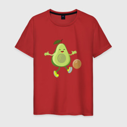 Авокадо футболист – Мужская футболка хлопок с принтом купить со скидкой в -20%