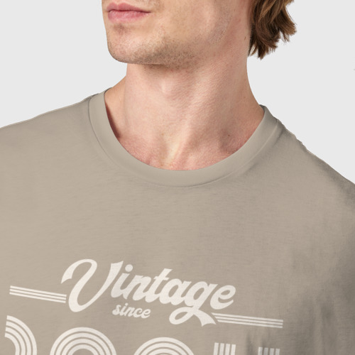 Мужская футболка хлопок Лимитированный выпуск 1964, цвет миндальный - фото 6