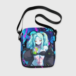 Сумка через плечо 3D Ребекка и граффити - киберпанк 