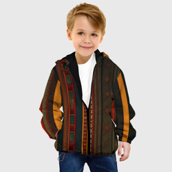 Детская куртка 3D Этнический узор в вертикальную полоску - фото 2