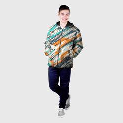 Мужская куртка 3D Абстракция разноцветная - фото 2
