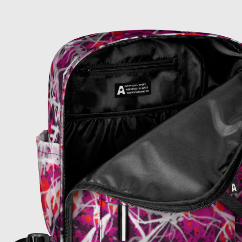 Женский рюкзак 3D с принтом Абстракция - черная вдова, фото #5