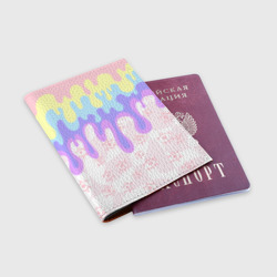 Обложка для паспорта матовая кожа Млечный взгляд - фото 2