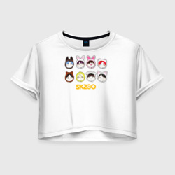Женская футболка Crop-top 3D Skzoo все вместе
