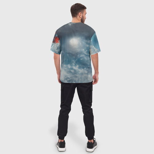 Мужская футболка oversize 3D Пространственная чародейка, цвет 3D печать - фото 4
