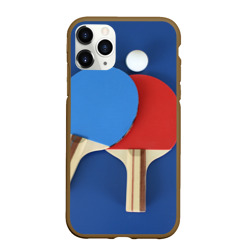 Чехол для iPhone 11 Pro Max матовый Теннисные ракетки