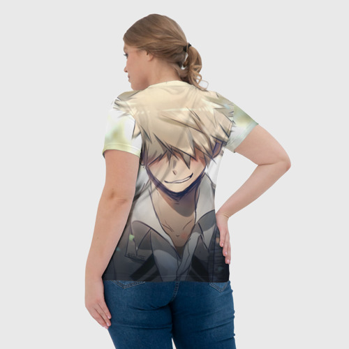 Женская футболка 3D Моя геройская академия Кацуки Бакуго, цвет 3D печать - фото 7