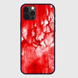 Чехол для iPhone 12 Pro Кровь на белом