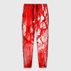 Мужские брюки 3D Кровь на белом