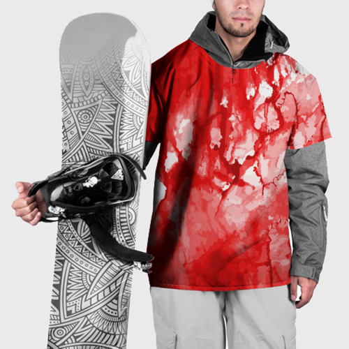 Накидка на куртку 3D Кровь на белом, цвет 3D печать
