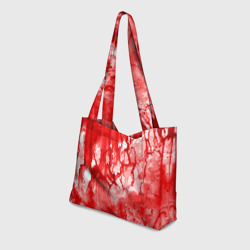 Пляжная сумка 3D Кровь на белом - фото 2