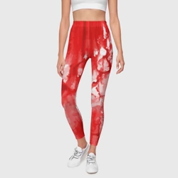 Леггинсы 3D Кровь на белом - фото 2