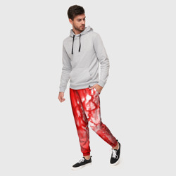 Мужские брюки 3D Кровь на белом - фото 2