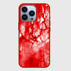 Чехол для iPhone 13 Pro Кровь на белом
