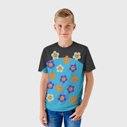 Детская футболка 3D Ромашковое поле улыбок - фото 2