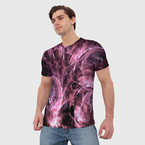 Мужская футболка 3D Узоры в иллюстрации, цвет 3D печать - фото 3