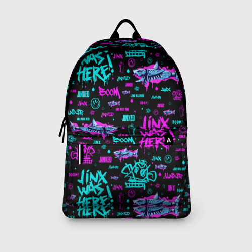 Рюкзак 3D Jinx Arcane pattern neon - фото 4