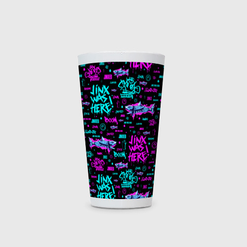 Кружка Латте Jinx Arcane pattern neon - фото 2