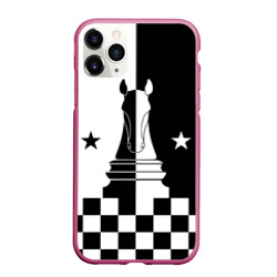 Чехол для iPhone 11 Pro Max матовый Шахматный конь