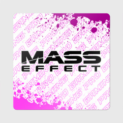 Магнит виниловый Квадрат Mass Effect pro gaming по-горизонтали