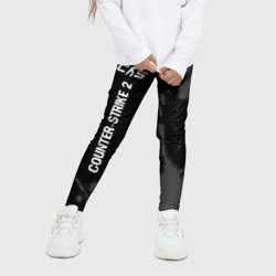 Детские леггинсы 3D Counter-Strike 2 glitch на темном фоне по-вертикали - фото 2