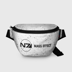 Mass Effect glitch на светлом фоне по-горизонтали – Поясная сумка 3D с принтом купить
