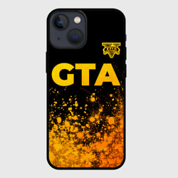 Чехол для iPhone 13 mini GTA - gold gradient посередине