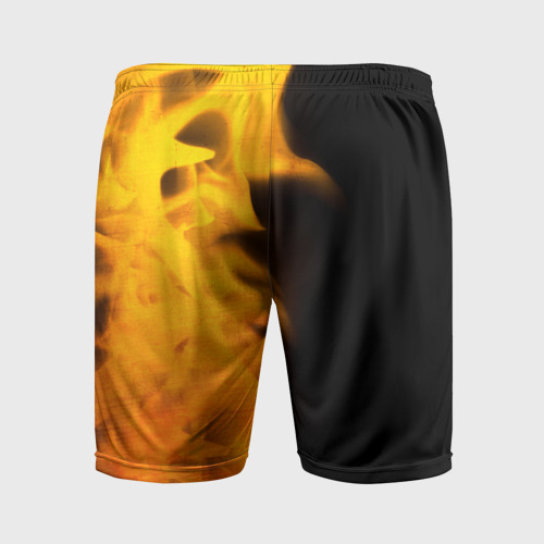 Мужские шорты спортивные Hitman - gold gradient по-вертикали, цвет 3D печать - фото 2