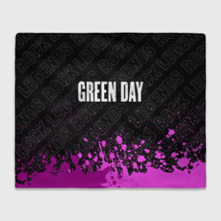 Плед 3D Green Day rock legends посередине