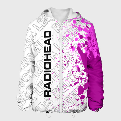 Мужская куртка 3D Radiohead rock legends по-вертикали, цвет 3D печать