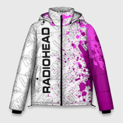 Мужская зимняя куртка 3D Radiohead rock legends по-вертикали