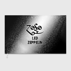 Флаг 3D Led Zeppelin glitch на светлом фоне