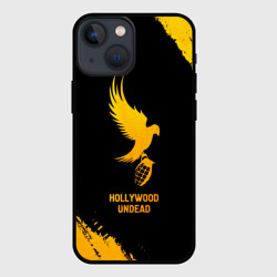 Чехол для iPhone 13 mini Hollywood Undead - gold gradient