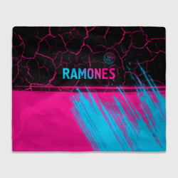 Плед 3D Ramones - neon gradient посередине