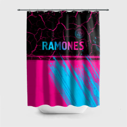 Штора 3D для ванной Ramones - neon gradient посередине