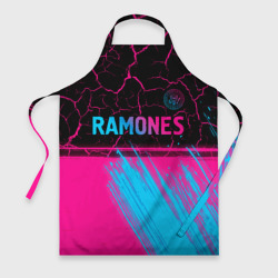 Фартук 3D Ramones - neon gradient посередине