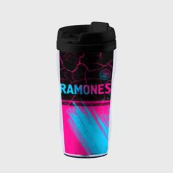 Термокружка-непроливайка Ramones - neon gradient посередине