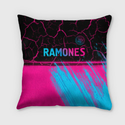 Подушка 3D Ramones - neon gradient посередине
