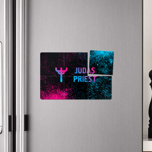 Магнитный плакат 3Х2 Judas Priest - neon gradient по-горизонтали - фото 4