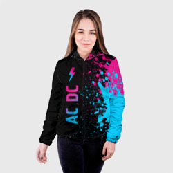 Женская куртка 3D AC DC - neon gradient по-вертикали - фото 2
