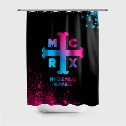 Штора 3D для ванной My Chemical Romance - neon gradient