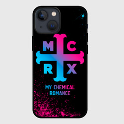 Чехол для iPhone 13 mini My Chemical Romance - neon gradient