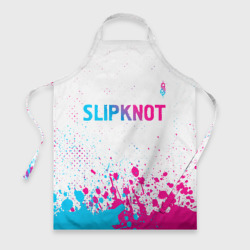 Фартук 3D Slipknot neon gradient style посередине